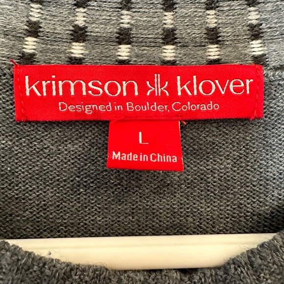 Krimson Klover merino blend sweater Sz Large - Picture 4 of 7